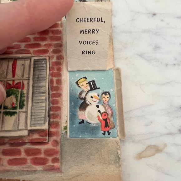 *Rare* Vintage 1950s 1960s Hallmark advent calendar Getting Ready for Christmas - Picture 9 of 14